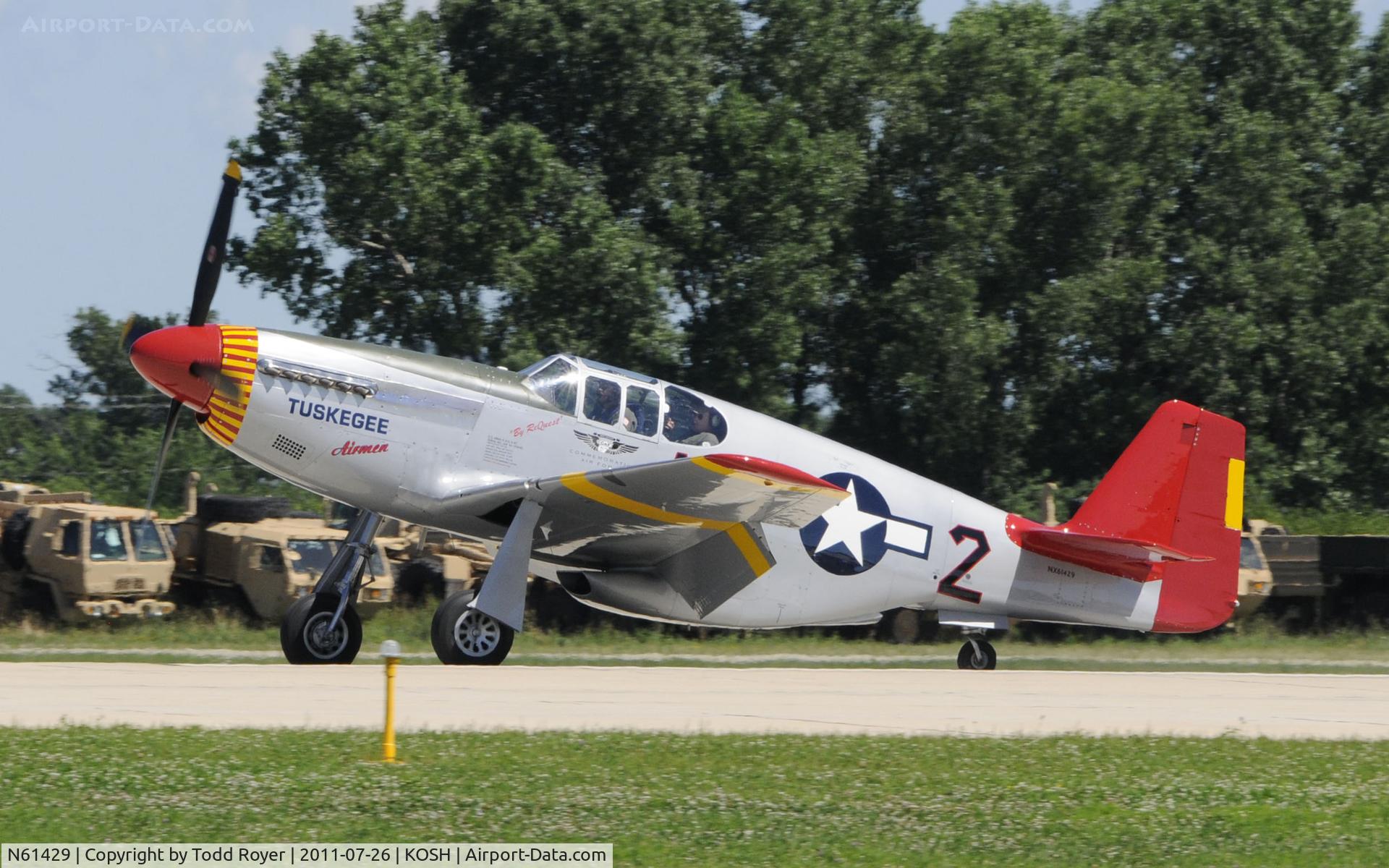 N61429, 1942 North American P-51C Mustang C/N 103-26199, AIRVENTURE 2011