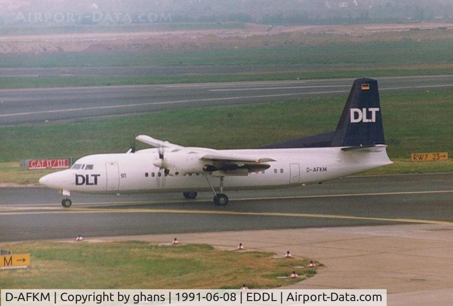 D-AFKM, 1991 Fokker 50 C/N 20214, Dlt