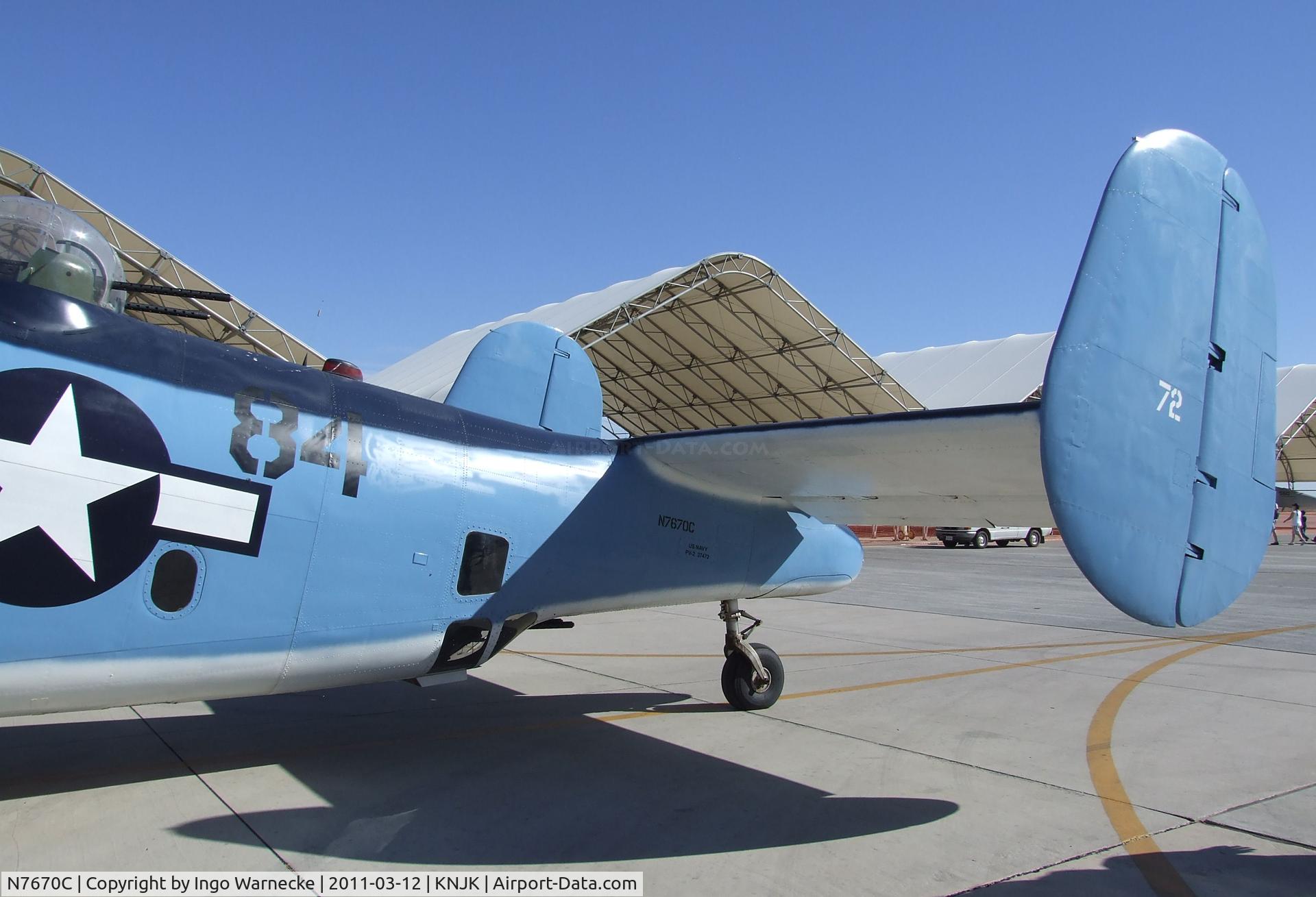 N7670C, 1945 Lockheed PV-2 Harpoon C/N 15-1438, Lockheed PV-2 Harpoon at the 2011 airshow at El Centro NAS, CA