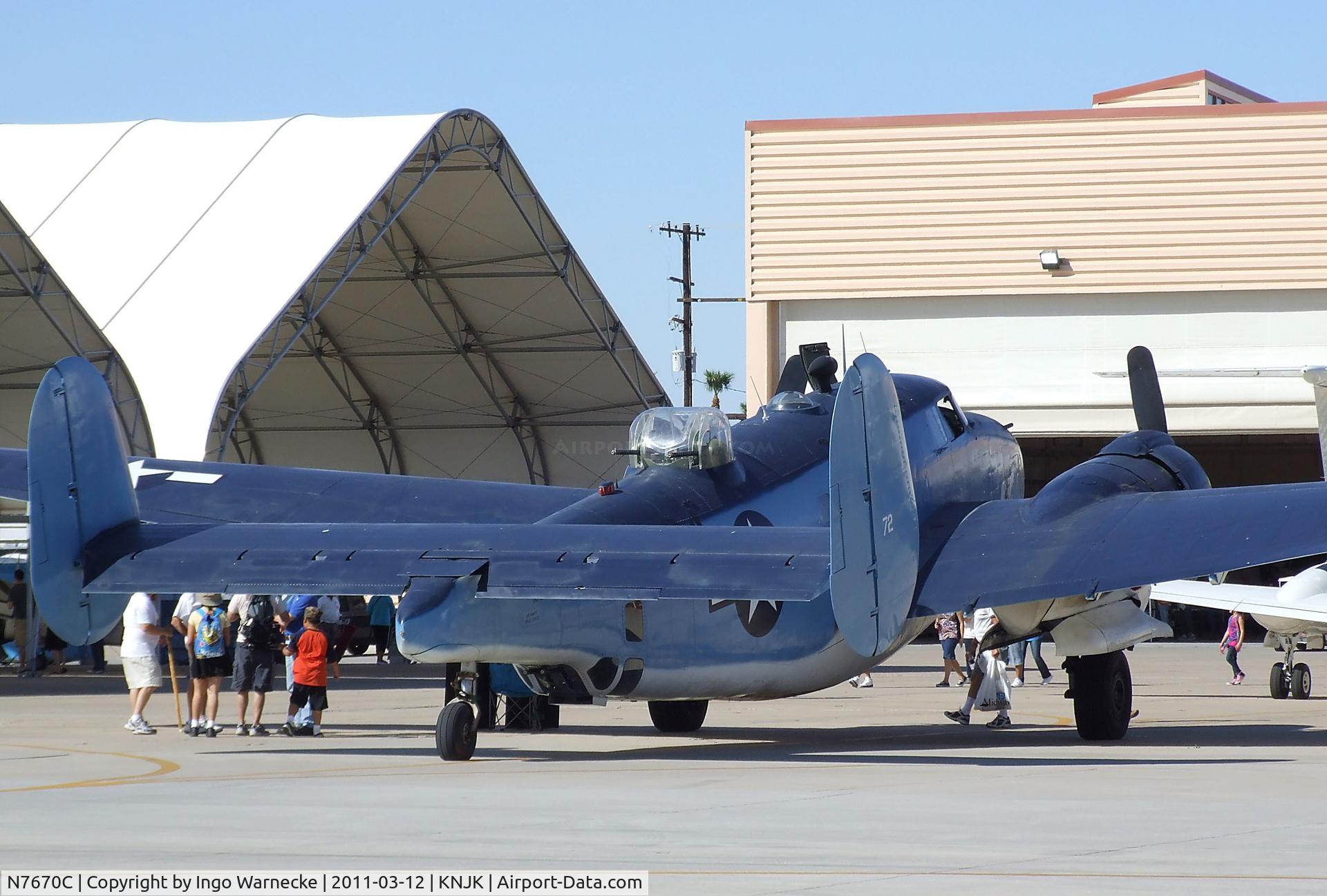 N7670C, 1945 Lockheed PV-2 Harpoon C/N 15-1438, Lockheed PV-2 Harpoon at the 2011 airshow at El Centro NAS, CA