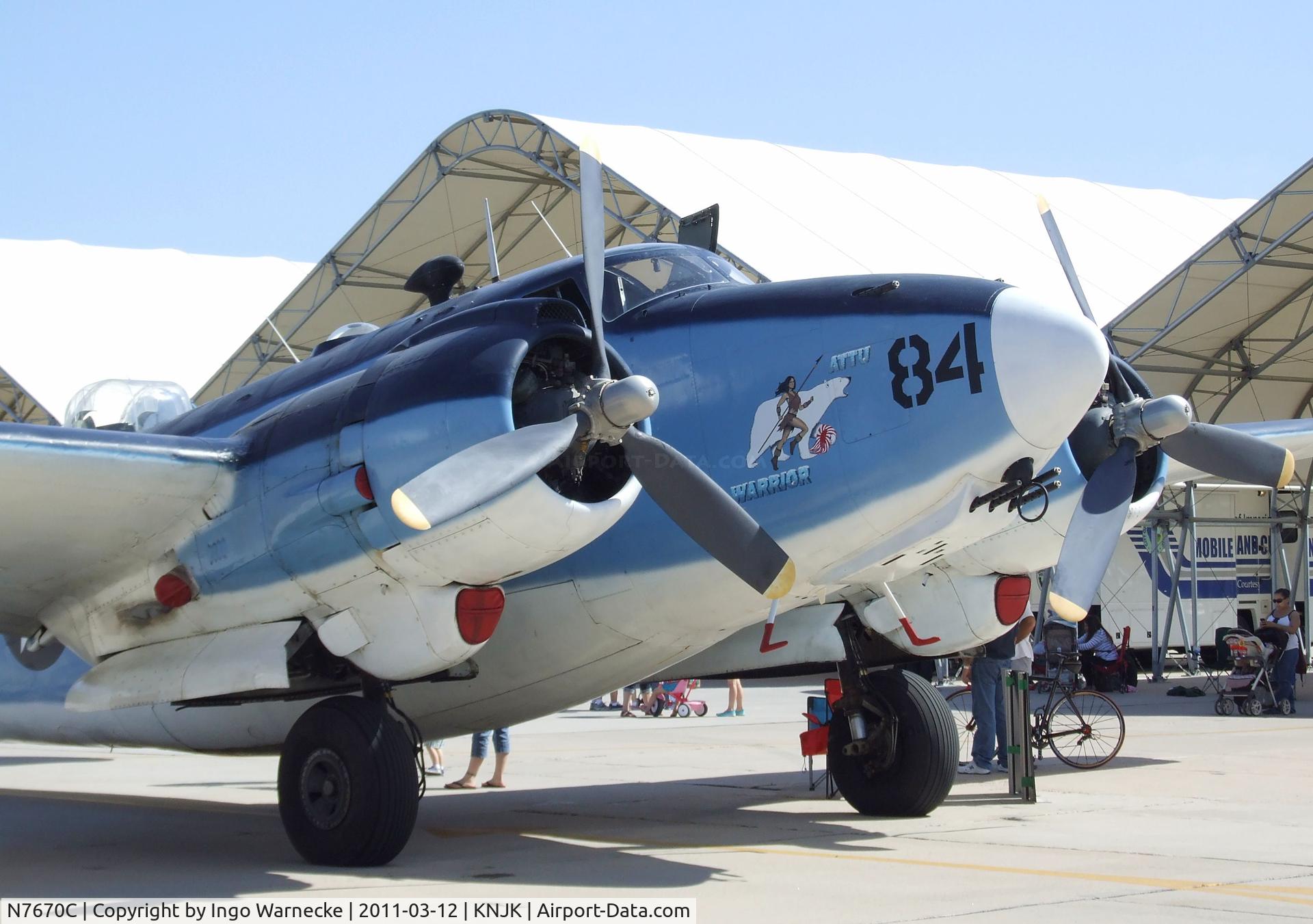 N7670C, 1945 Lockheed PV-2 Harpoon C/N 15-1438, Lockheed PV-2 Harpoon at the 2011 airshow at El Centro NAS, CA