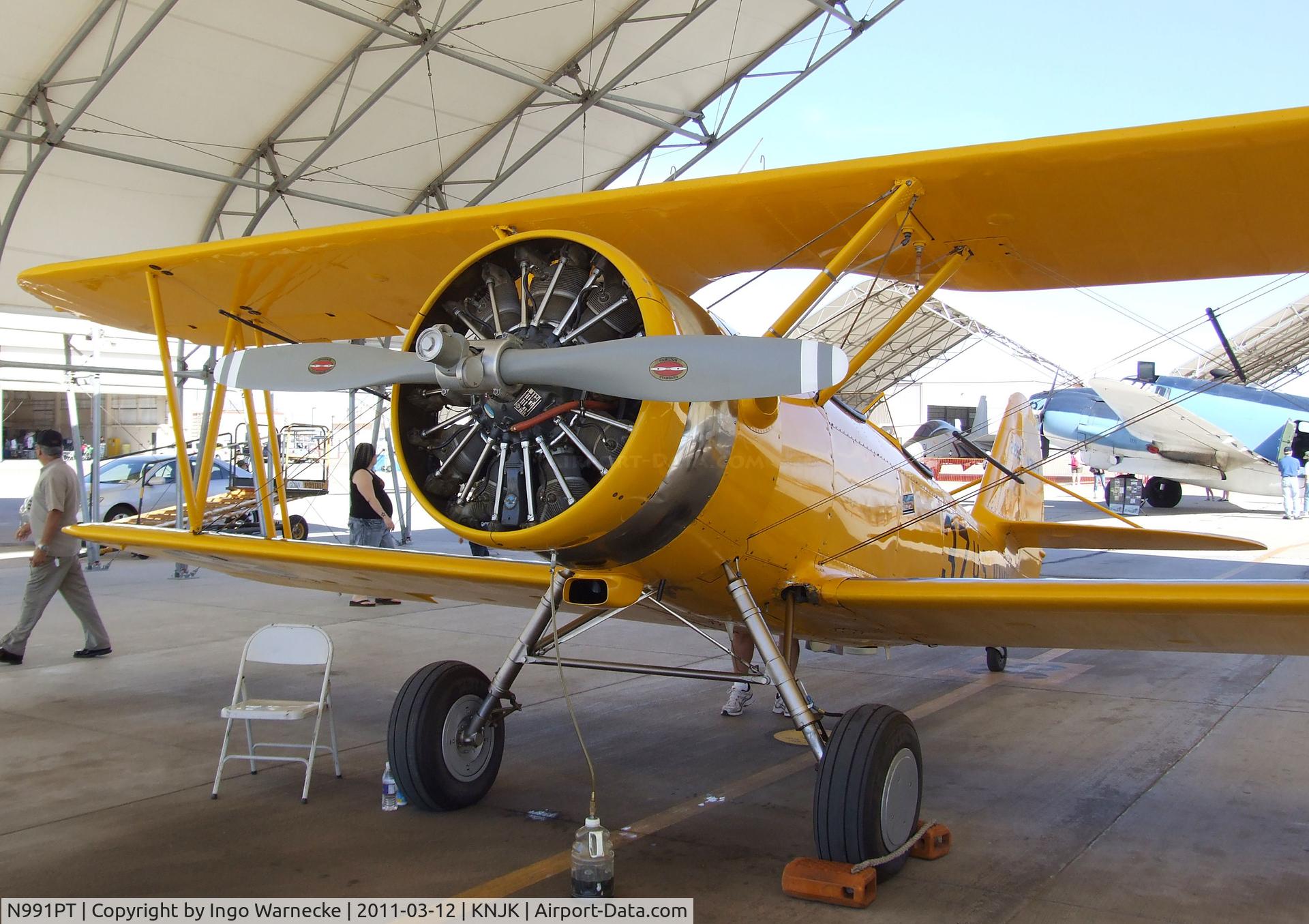N991PT, 1938 Naval Aircraft Factory N3N-3 C/N 2859, Naval Aircraft Factory N3N-3 at the 2011 airshow at El Centro NAS, CA