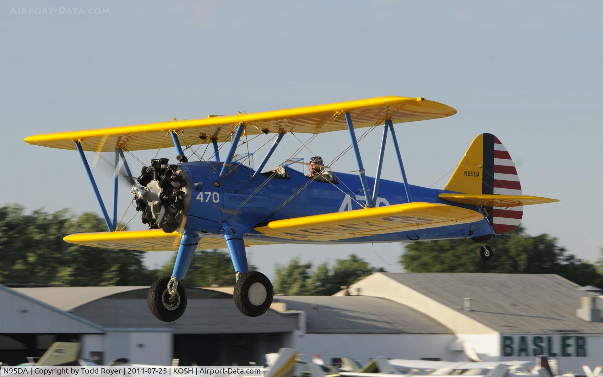 N95DA, 1942 Boeing A75N1 C/N 75-1570, AIRVENTURE 2011