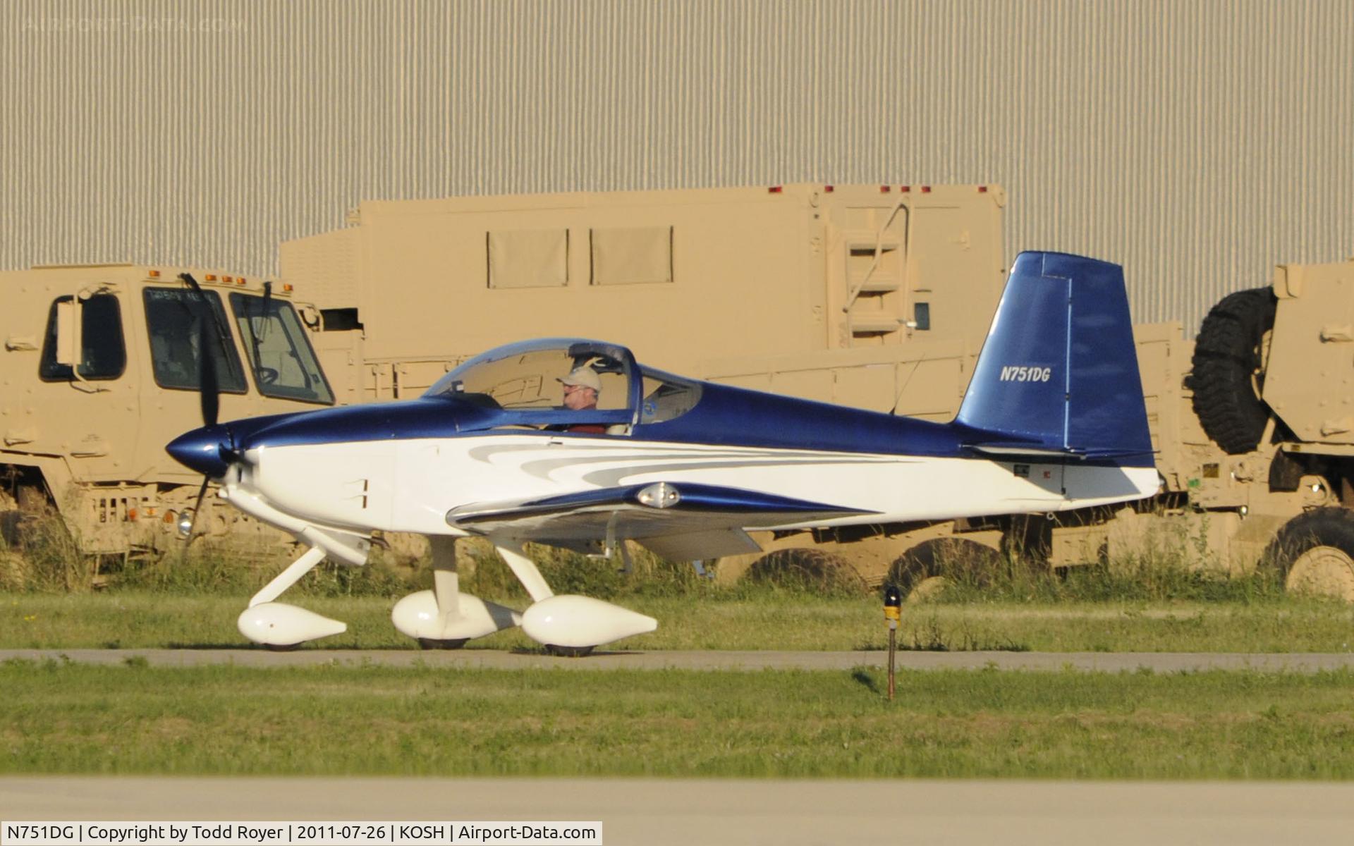 N751DG, 2008 Vans RV-7 C/N 72381, AIRVENTURE 2011