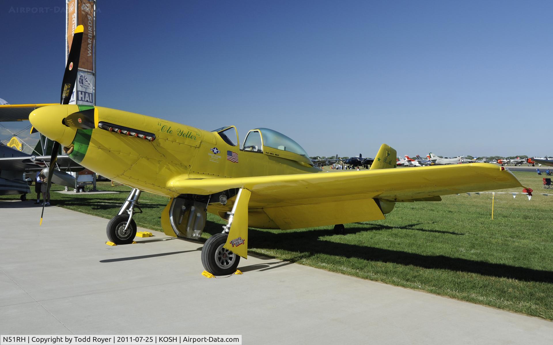 N51RH, North American P-51D Mustang C/N 44-74739, AIRVENTURE 2011