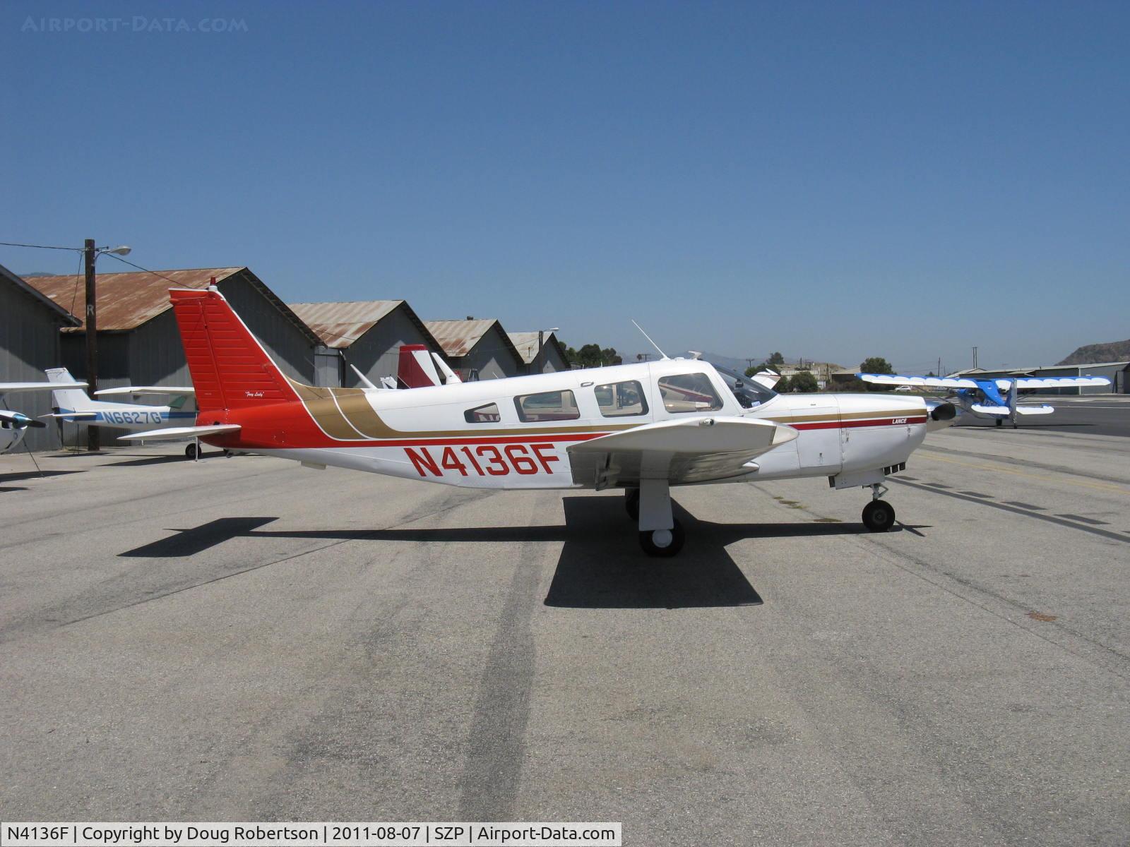 N4136F, 1976 Piper PA-32R-300 Cherokee Lance C/N 32R-7680429, 1976 Piper PA-32R-300 LANCE 'Foxy Lady', Lycoming TIO-540-S1AD Turbo upgrade 300 Hp