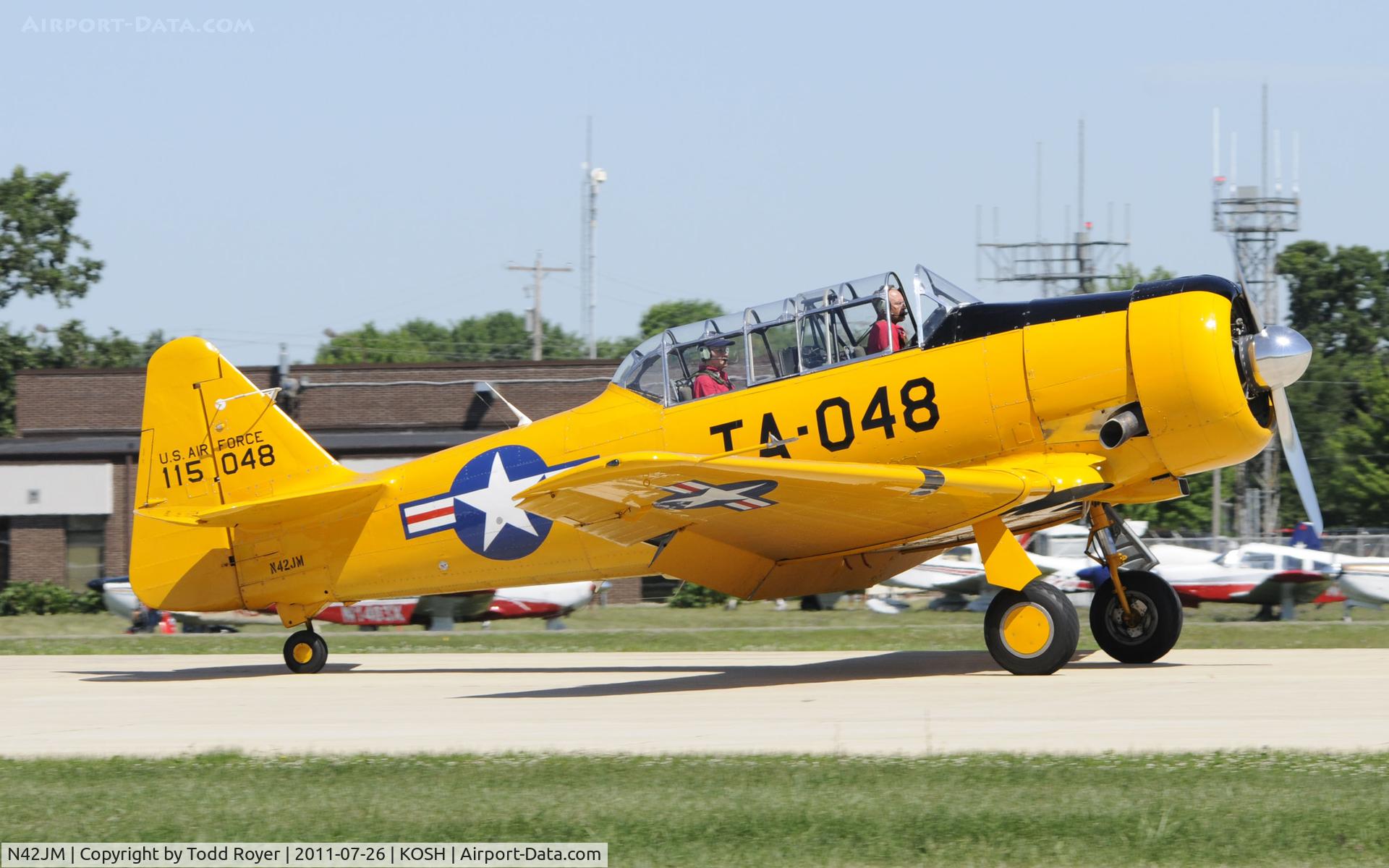 N42JM, North American T-6G Texan C/N 182-735, AIRVENTURE 2011