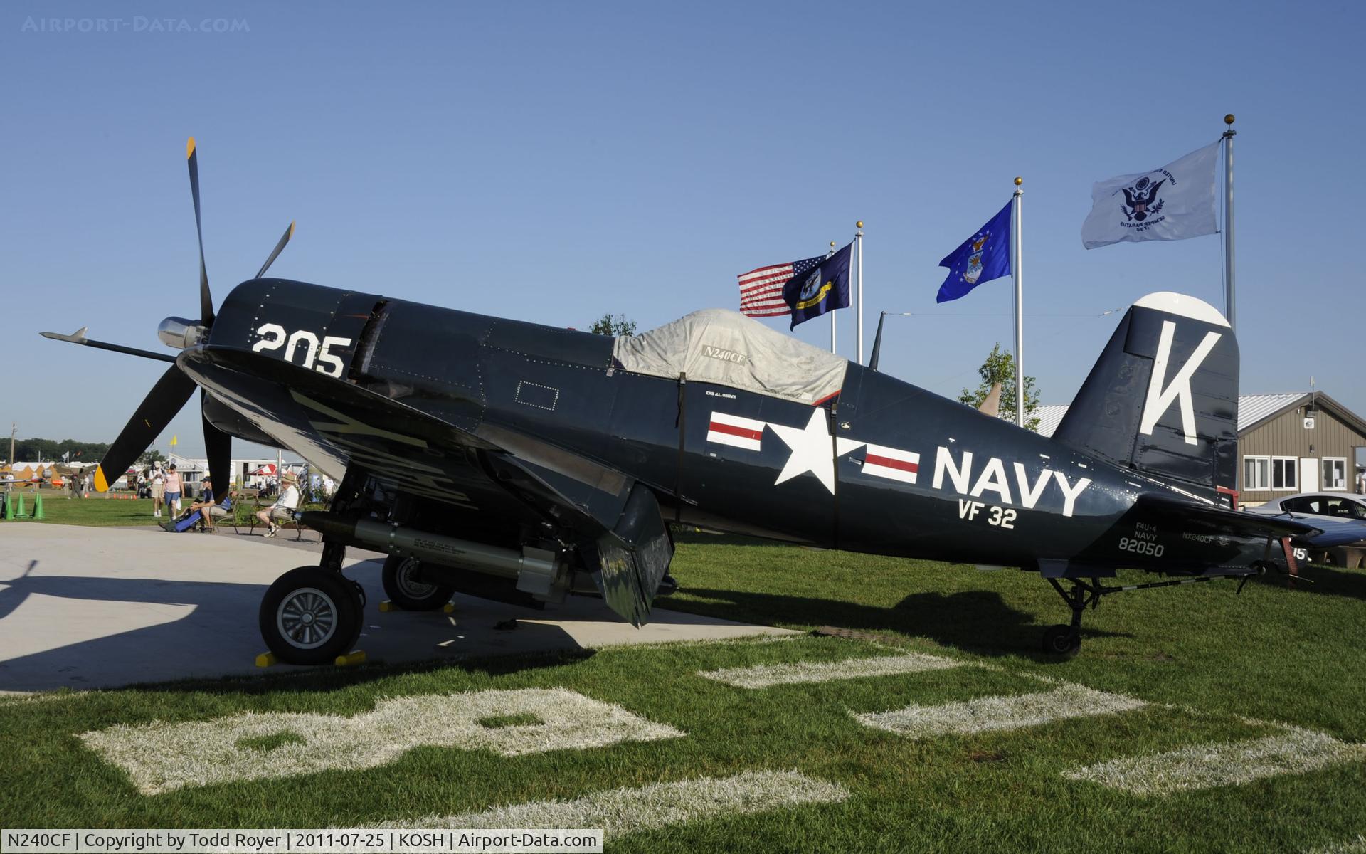 N240CF, 1945 Vought F4U-4 Corsair C/N 9513, AIRVENTURE 2011
