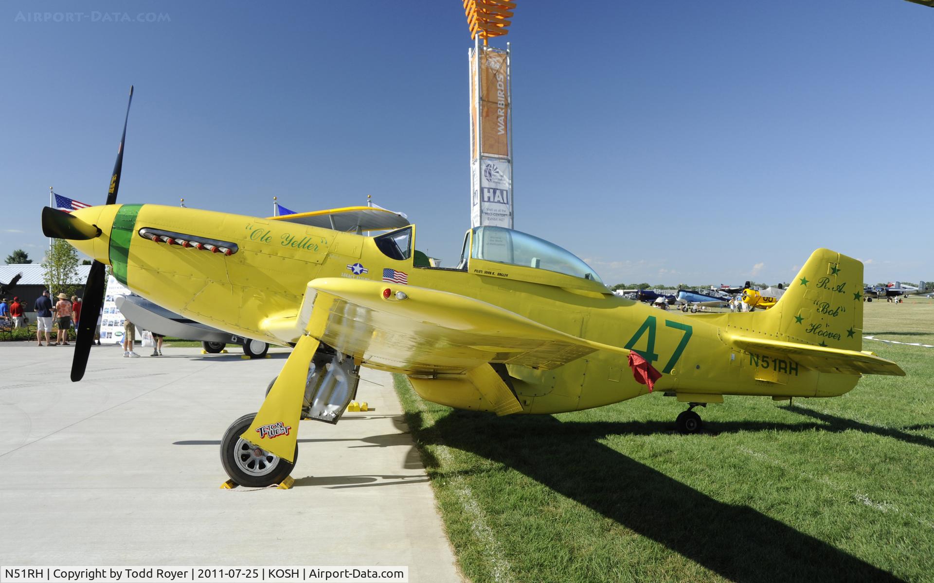 N51RH, North American P-51D Mustang C/N 44-74739, AIRVENTURE 2011