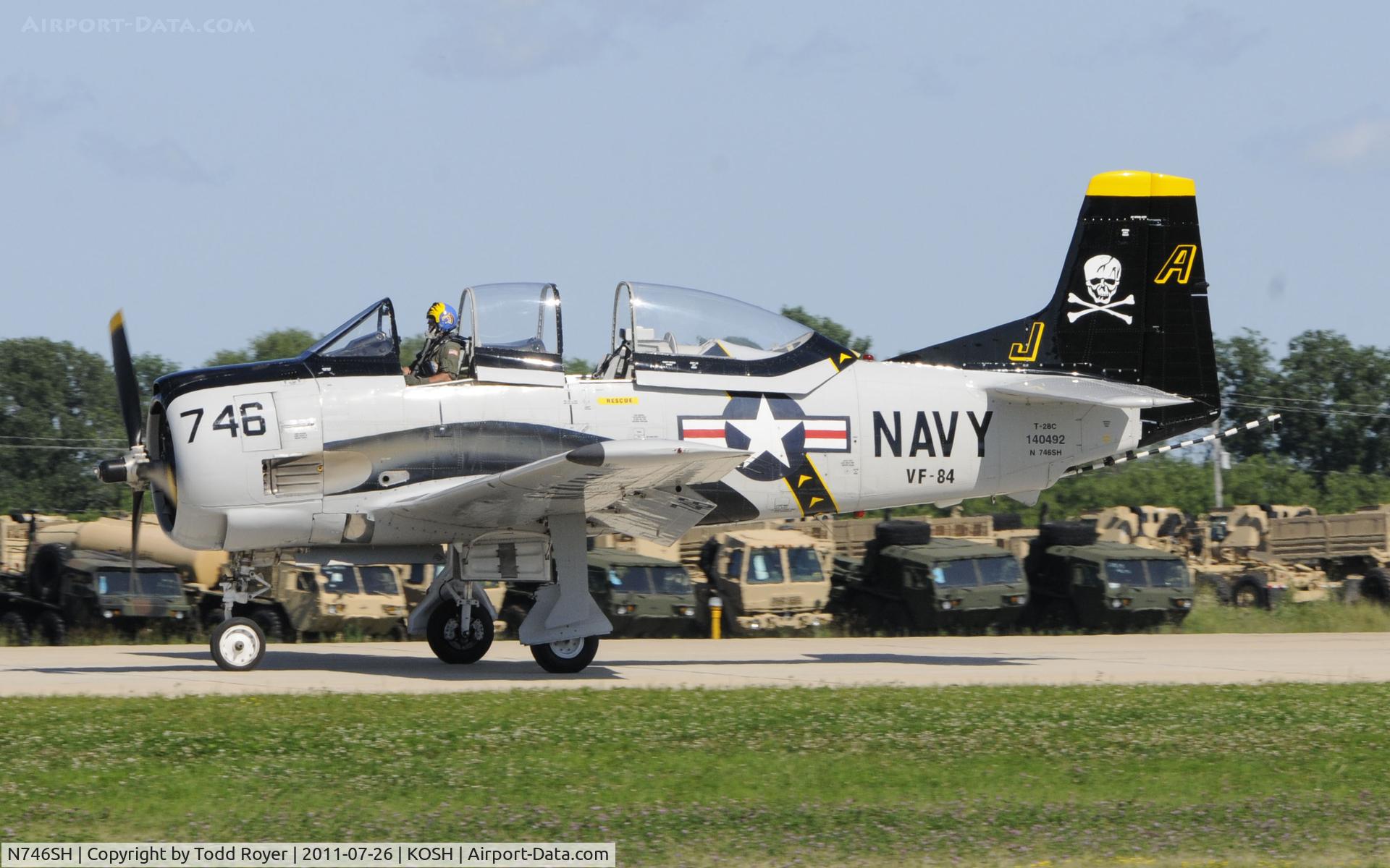 N746SH, North American T-28C Trojan C/N 226-69, AIRVENTURE 2011