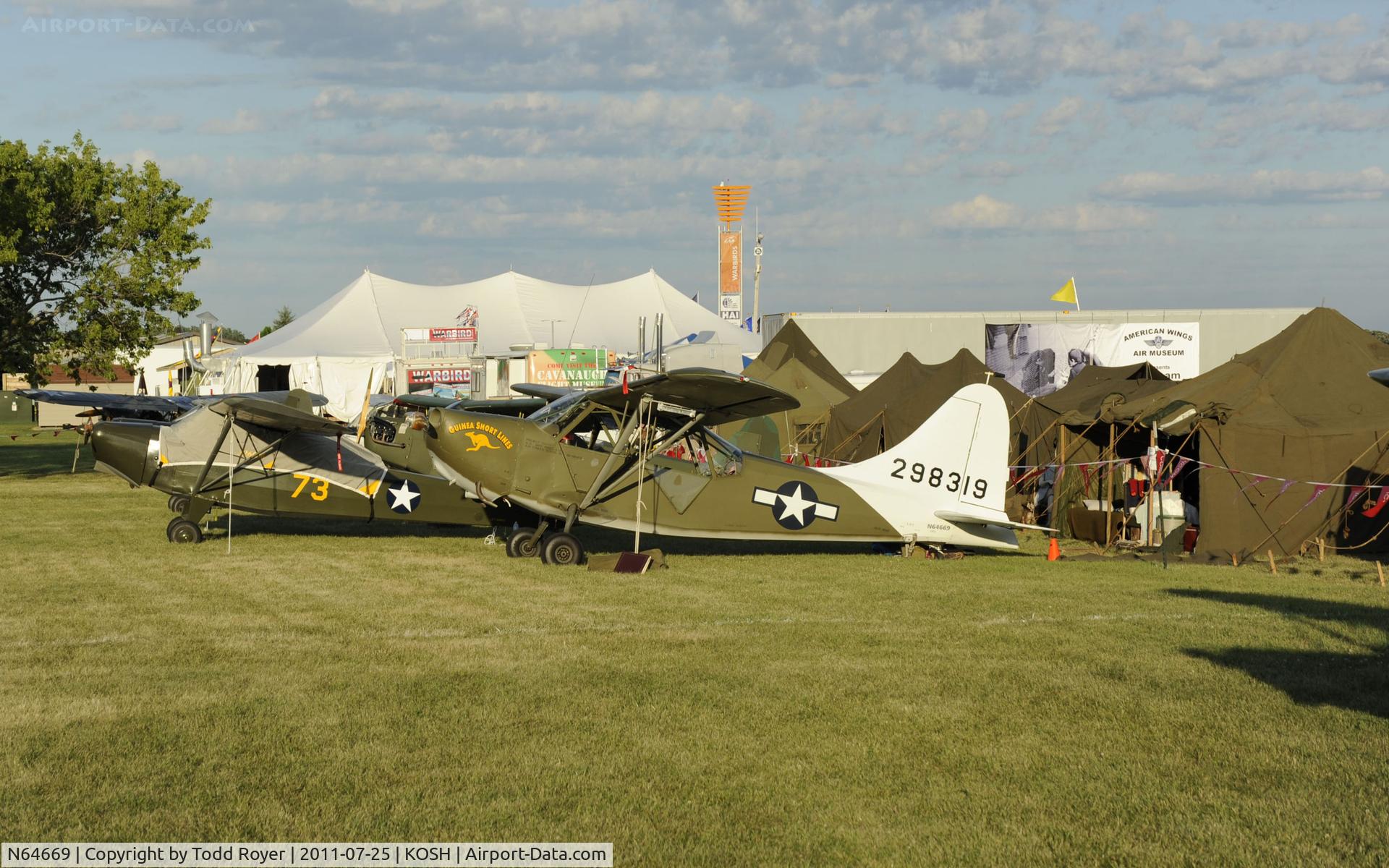 N64669, Stinson L-5 Sentinel C/N 76560, AIRVENTURE 2011