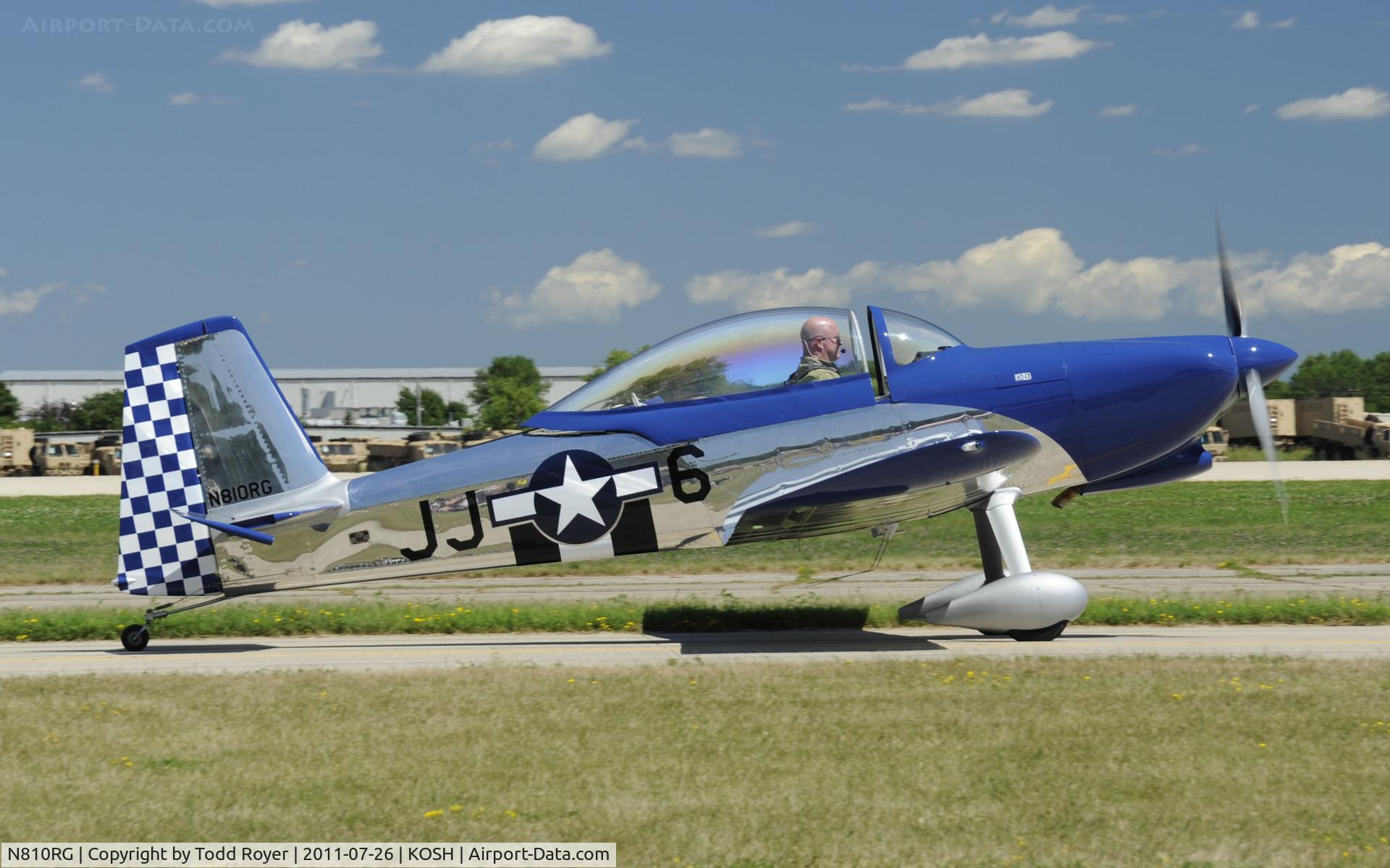 N810RG, 2007 Vans RV-8 C/N 81961, AIRVENTURE 2011