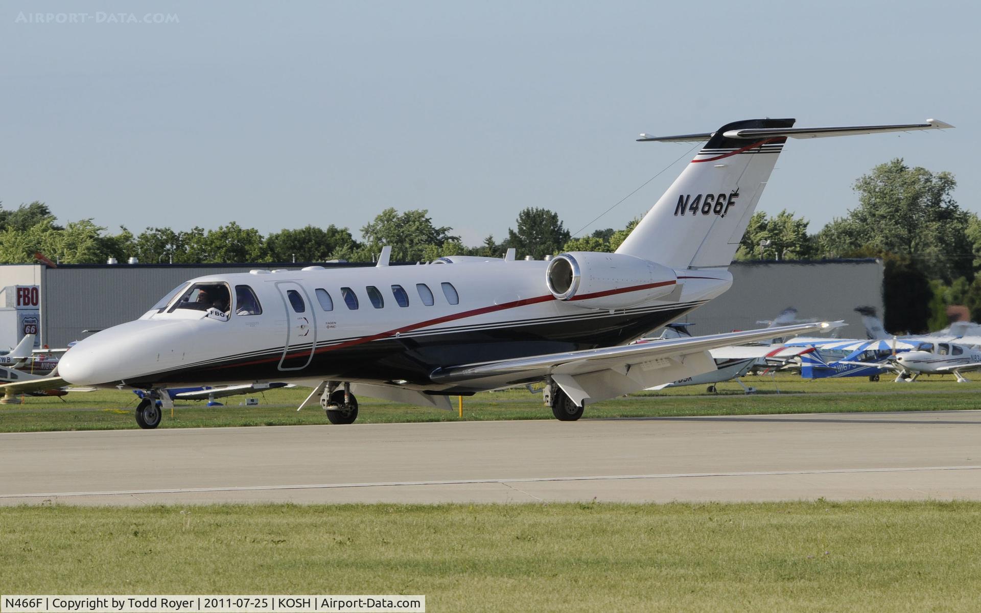 N466F, 1995 Cessna 525 CitationJet CJ1 C/N 525-0119, AIRVENTURE 2011