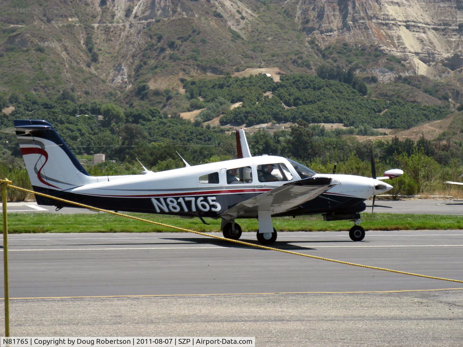 N81765, 1982 Piper PA-28RT-201T Arrow IV C/N 28R-8231039, 1982 Piper PA-28RT-201T TURBO ARROW IV, Continental TSIO-360-FB 200 Hp, T tail, landing roll Rwy 22