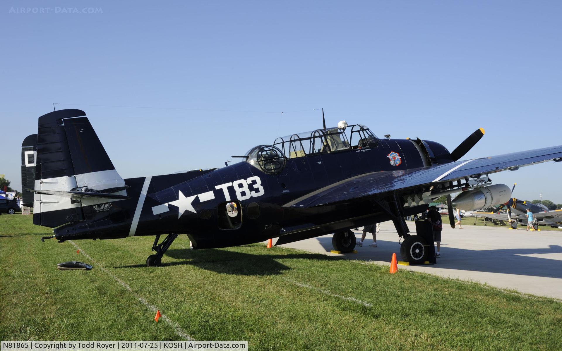 N81865, 1945 Grumman TBM-3E Avenger C/N 5632, AIRVENTURE 2011