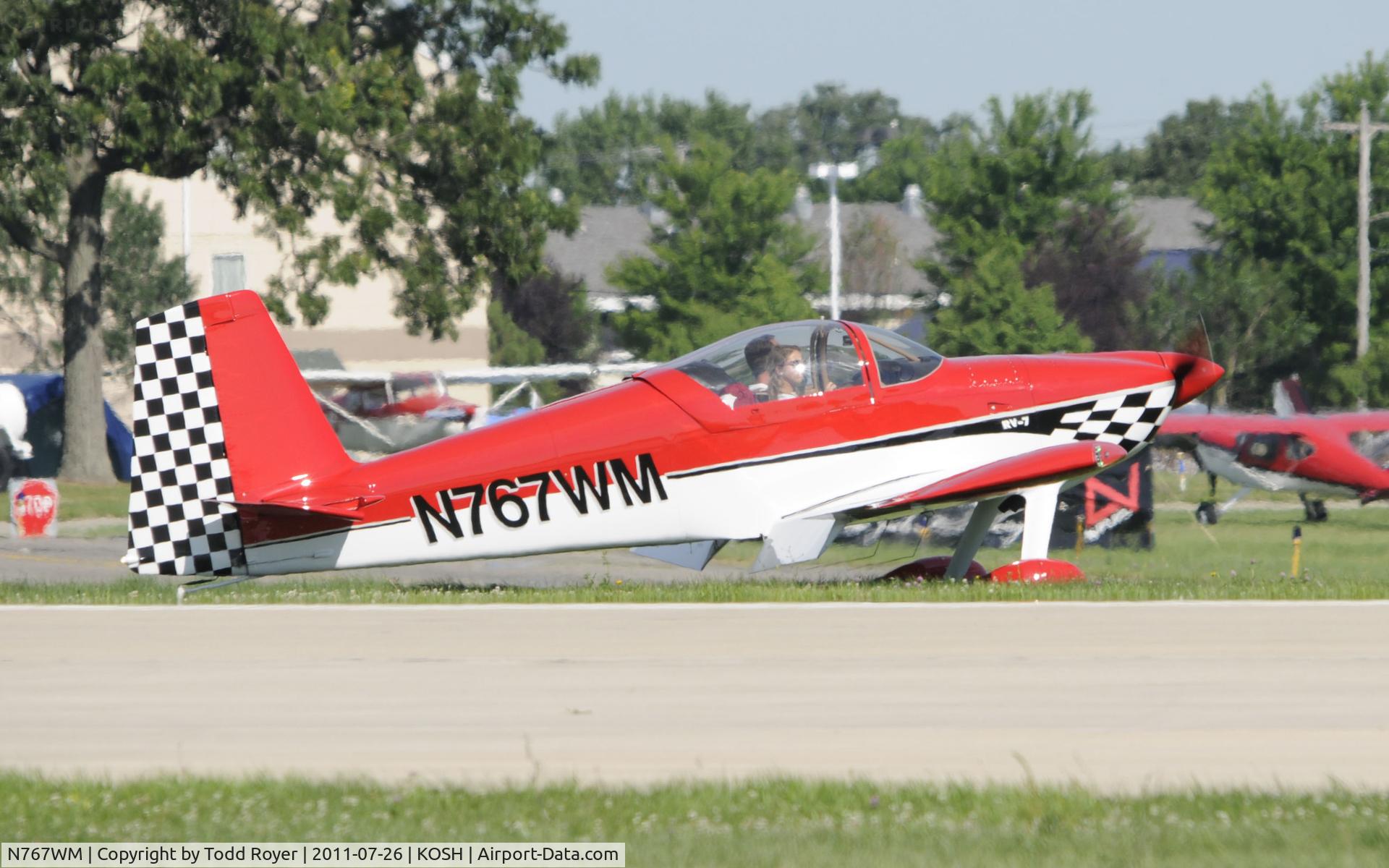 N767WM, Vans RV-7 C/N 71293, AIRVENTURE 2011