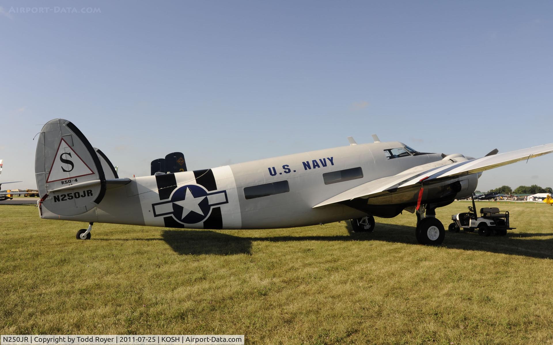 N250JR, 1942 Howard Aero Howard 250 (Lockheed C-60A Lodestar) C/N 2232 (18-2232), AIRVENTURE 2011