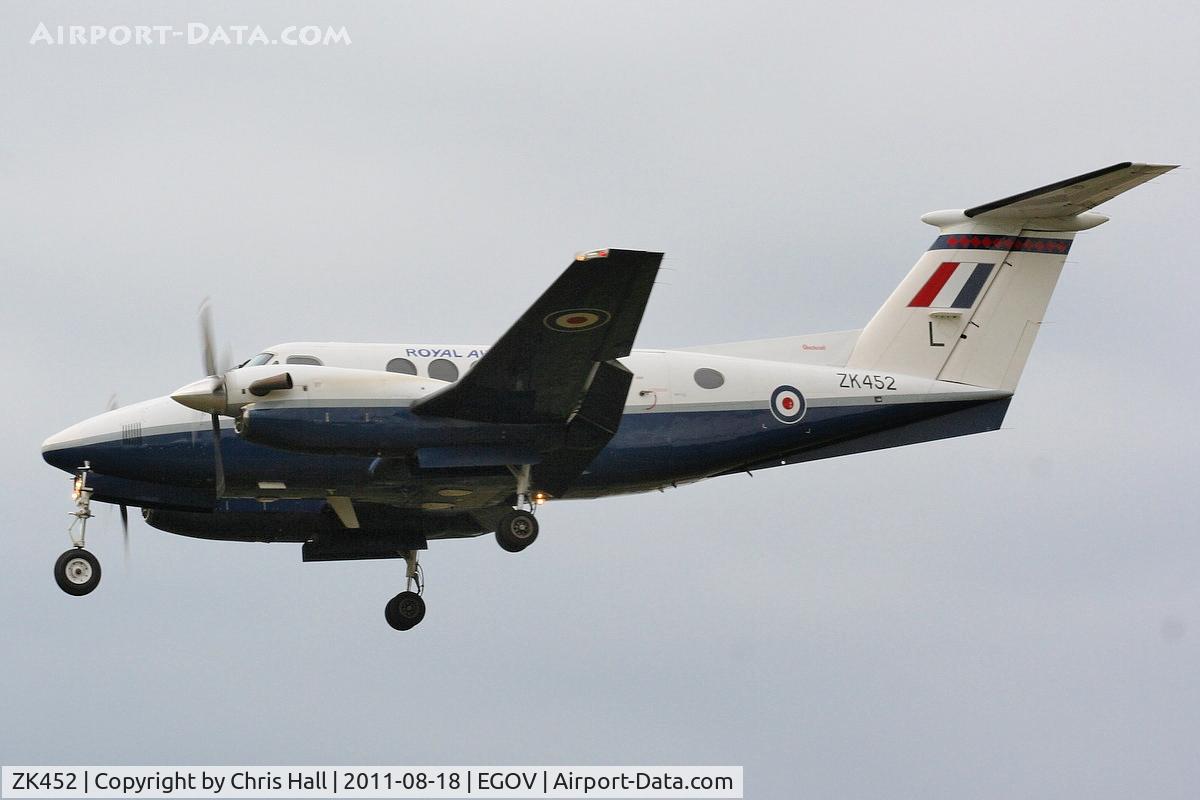 ZK452, 2003 Raytheon B200 King Air C/N BB-1832, RAF 3FTS / 45(R) Sqn