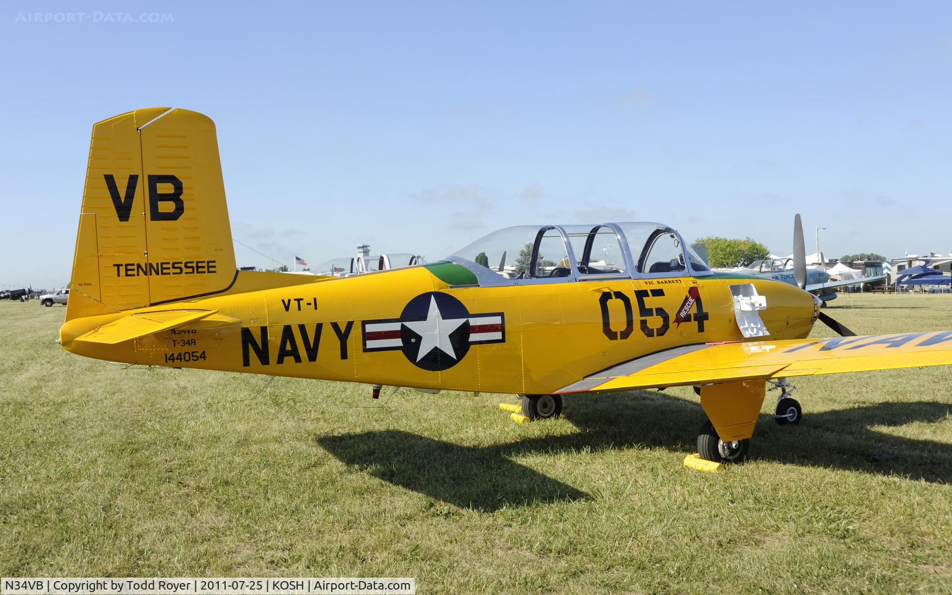 N34VB, Beech T-34A Mentor (45) Mentor C/N BG-361, AIRVENTURE 2011