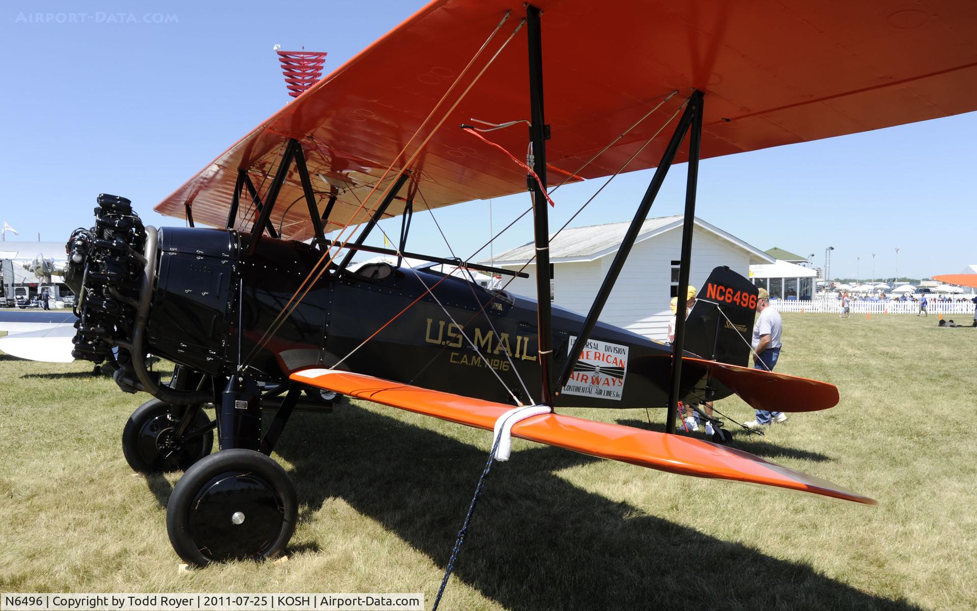 N6496, 1928 Stearman C3-B Sport Commercial C/N 207, AIRVENTURE 2011
