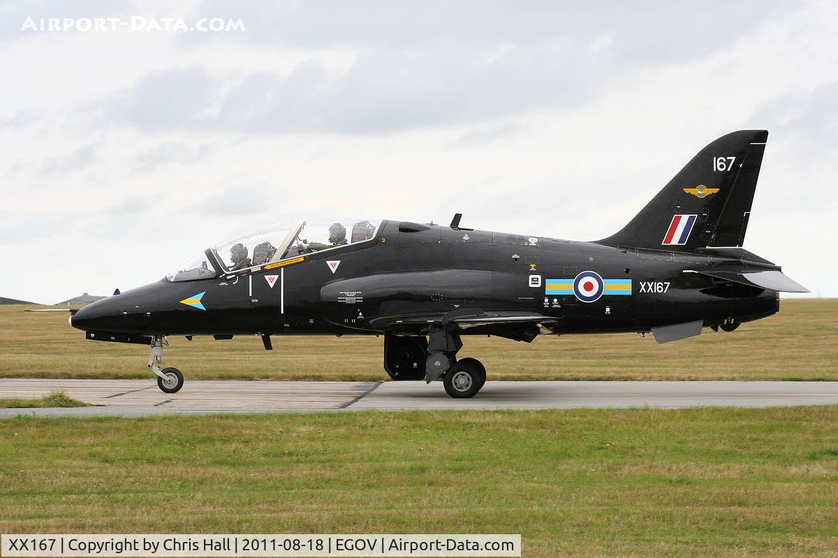 XX167, 1977 Hawker Siddeley Hawk T.1 C/N 014/312014, RAF 208(R) Sqdn