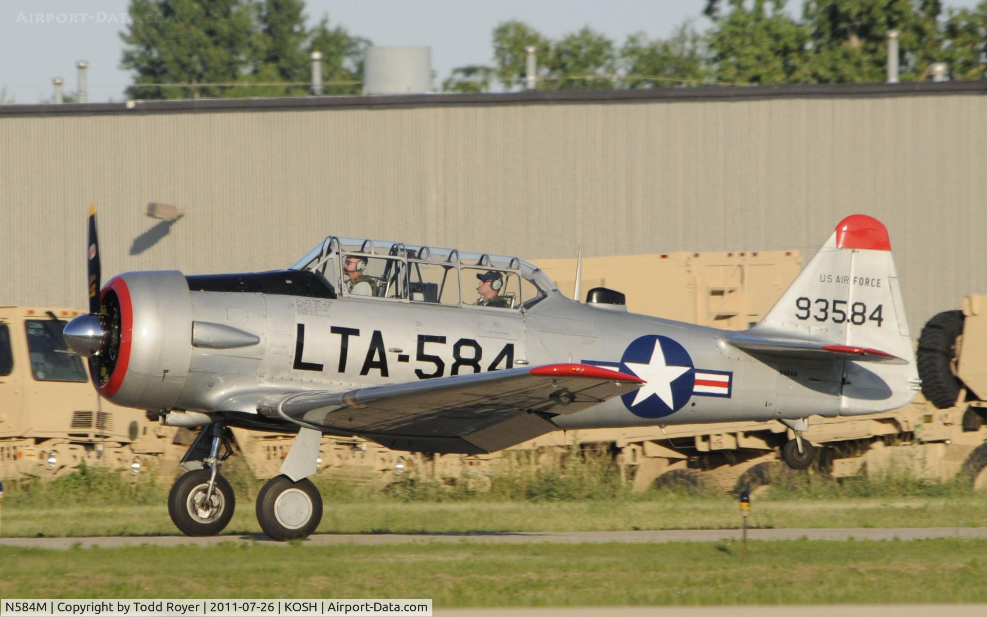 N584M, 1958 North American T-6G Texan C/N 168-92, AIRVENTURE 2011