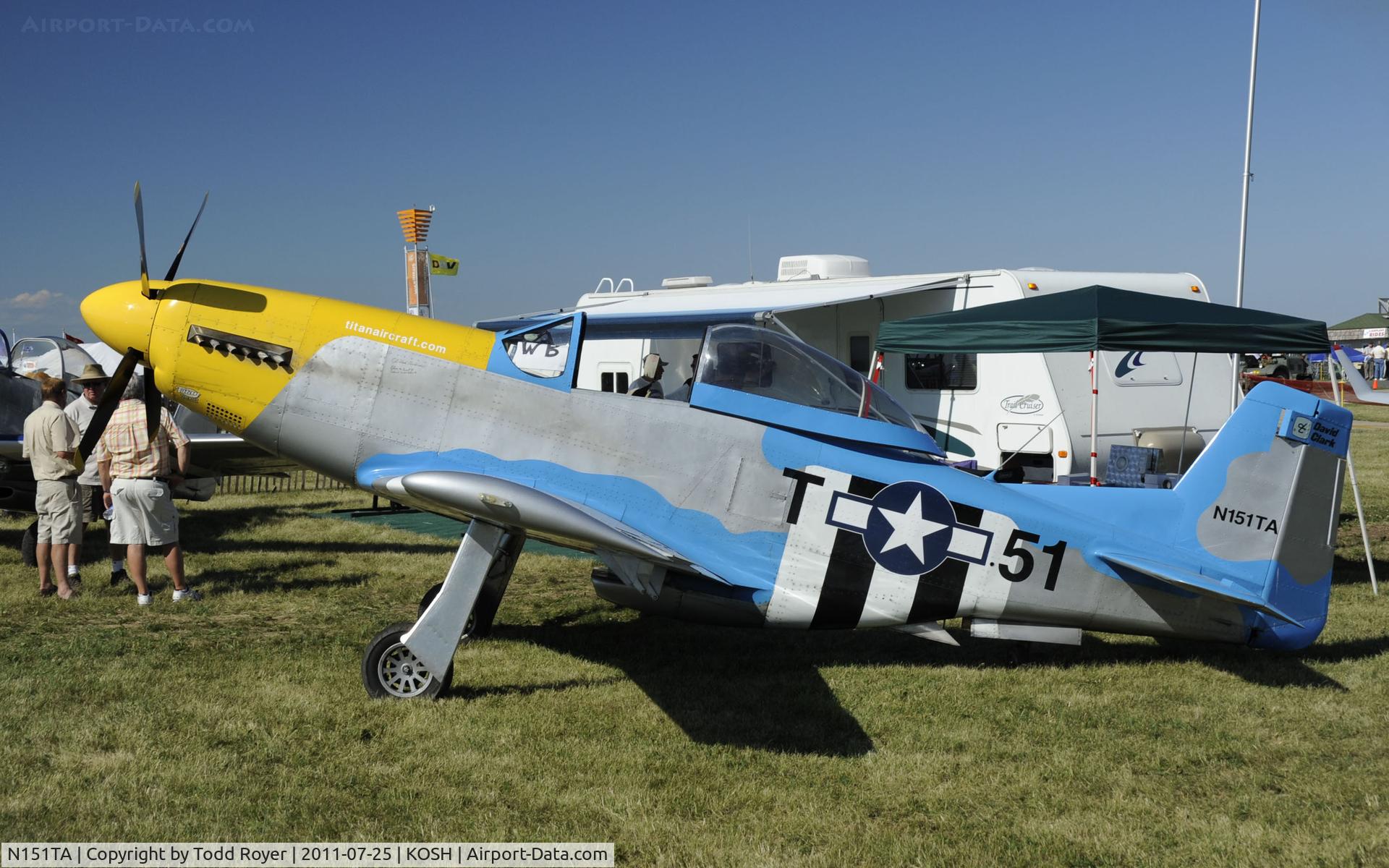 N151TA, Titan T-51 Mustang C/N M04SV6SOHK0027, AIRVENTURE 2011