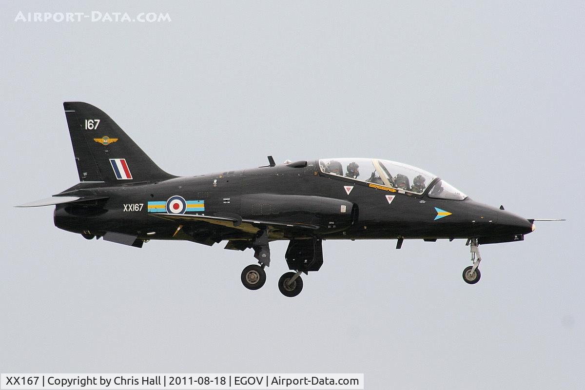 XX167, 1977 Hawker Siddeley Hawk T.1 C/N 014/312014, RAF 208(R) Sqdn