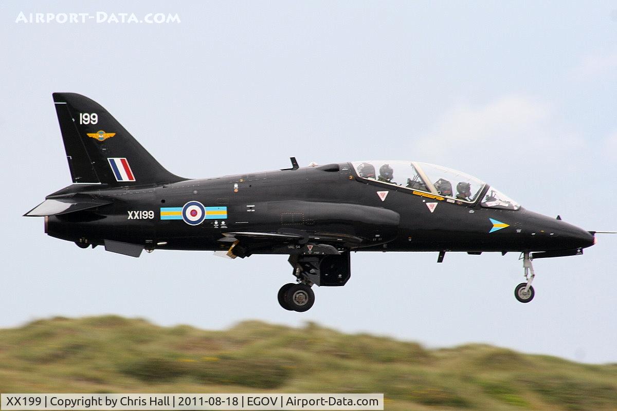 XX199, 1978 Hawker Siddeley Hawk T.1A C/N 046/312046, RAF 208(R) Sqdn