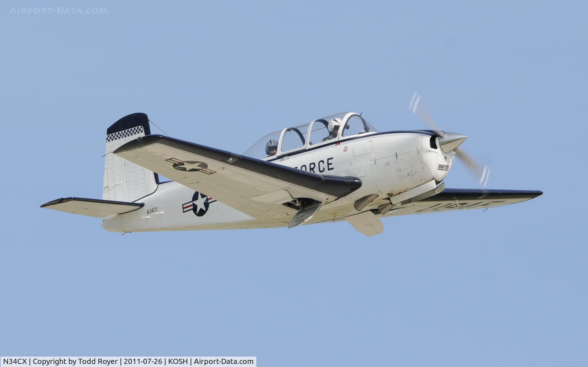 N34CX, 1958 Beech T-34A Mentor C/N CG-223, AIRVENTURE 2011