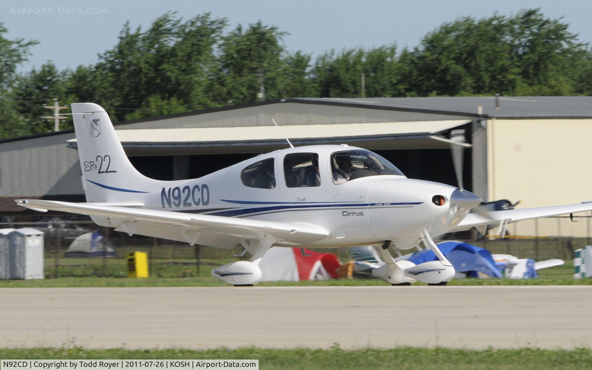 N92CD, 2002 Cirrus SR22 C/N 0299, AIRVENTURE 2011