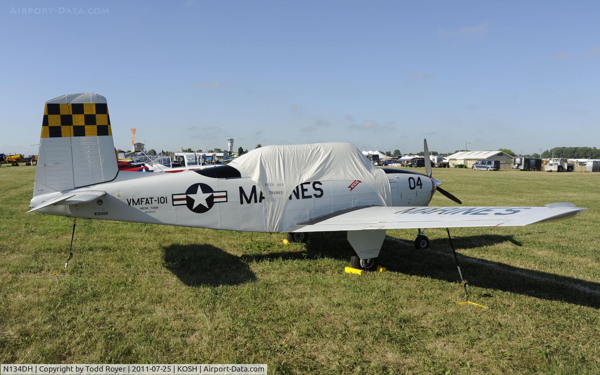 N134DH, 1953 Beech (CCF) T-34A (A45) Mentor C/N CCF34-78, AIRVENTURE 2011