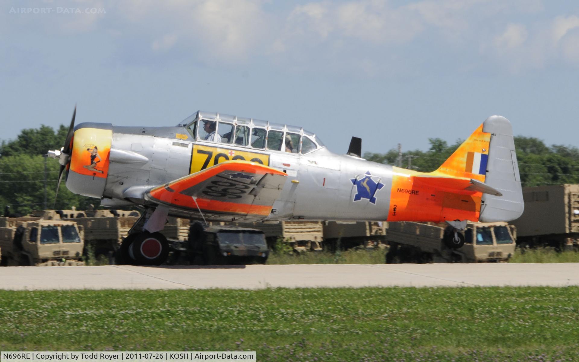 N696RE, North American AT-6C C/N 8813651, AIRVENTURE 2011