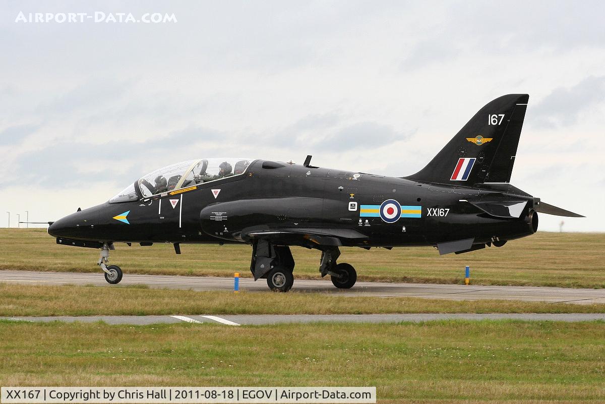 XX167, 1977 Hawker Siddeley Hawk T.1 C/N 014/312014, RAF 208(R) Sqdn