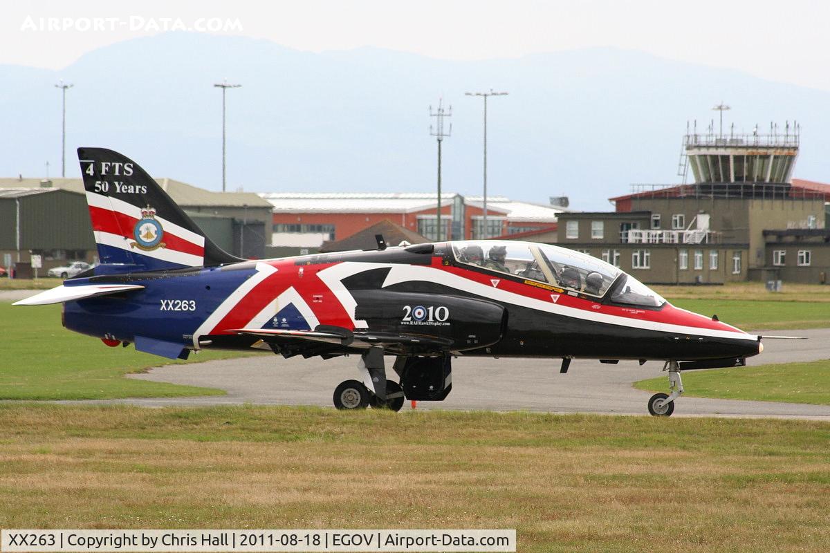 XX263, 1978 Hawker Siddeley Hawk T.1A C/N 099/312099, Still wearing the 2010 Display markings