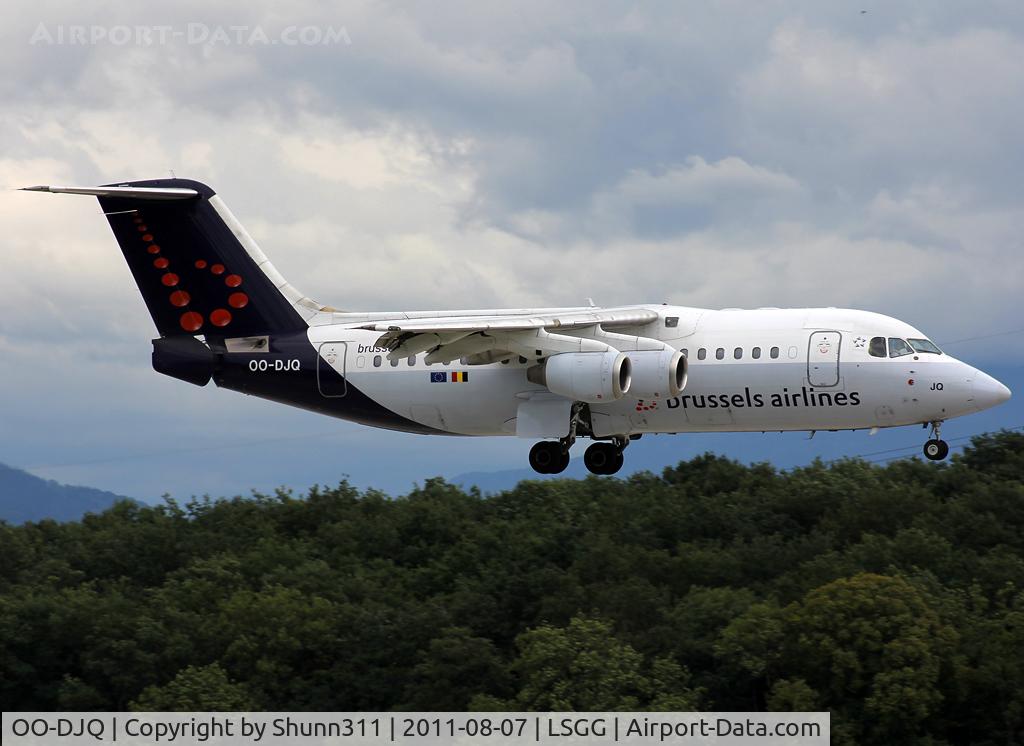 OO-DJQ, 1996 British Aerospace Avro 146-RJ85 C/N E.2289, Landing rwy 23