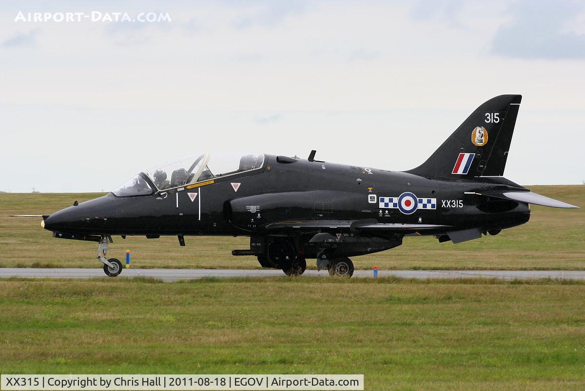 XX315, 1980 Hawker Siddeley Hawk T.1A C/N 156/312140, RAF 19(R) Sqn