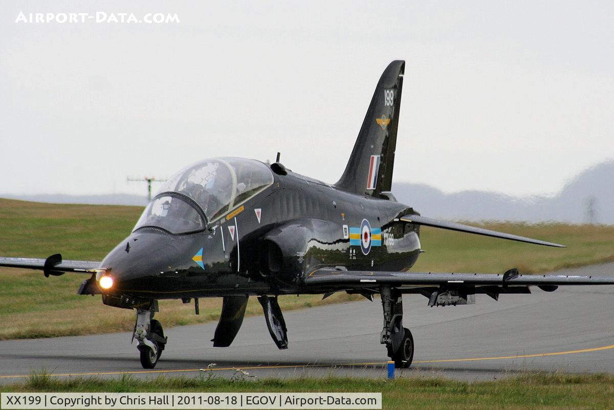 XX199, 1978 Hawker Siddeley Hawk T.1A C/N 046/312046, RAF 208(R) Sqdn