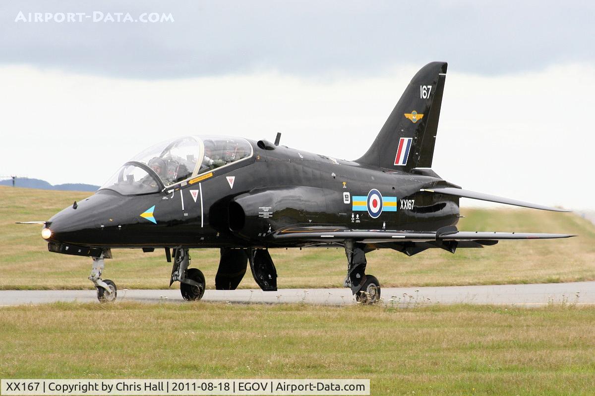 XX167, 1977 Hawker Siddeley Hawk T.1 C/N 014/312014, RAF 208(R) Sqdn