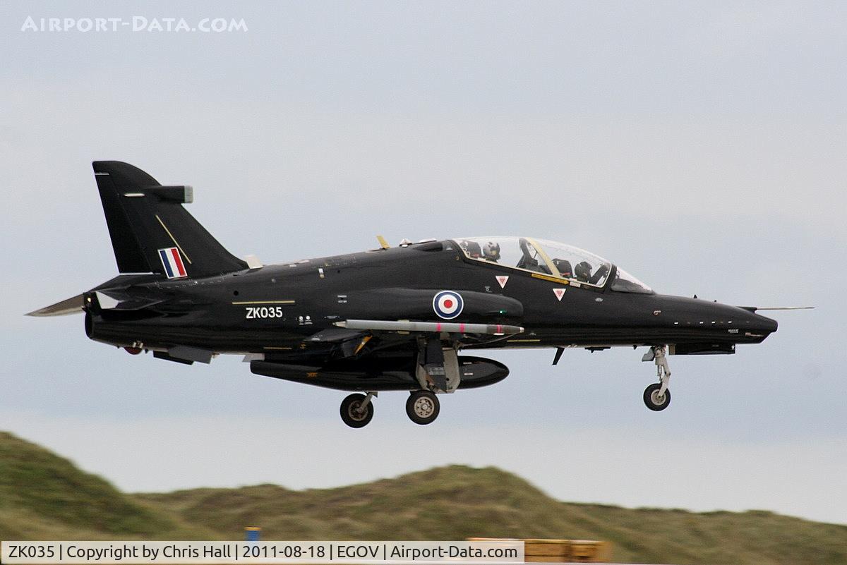 ZK035, 2010 British Aerospace Hawk T2 C/N RT026/1264, RAF 19(R)Sqn