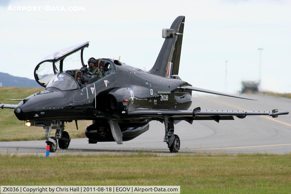 ZK036, 2010 British Aerospace Hawk T2 C/N RT027/1265, RAF 19(R) Sqn