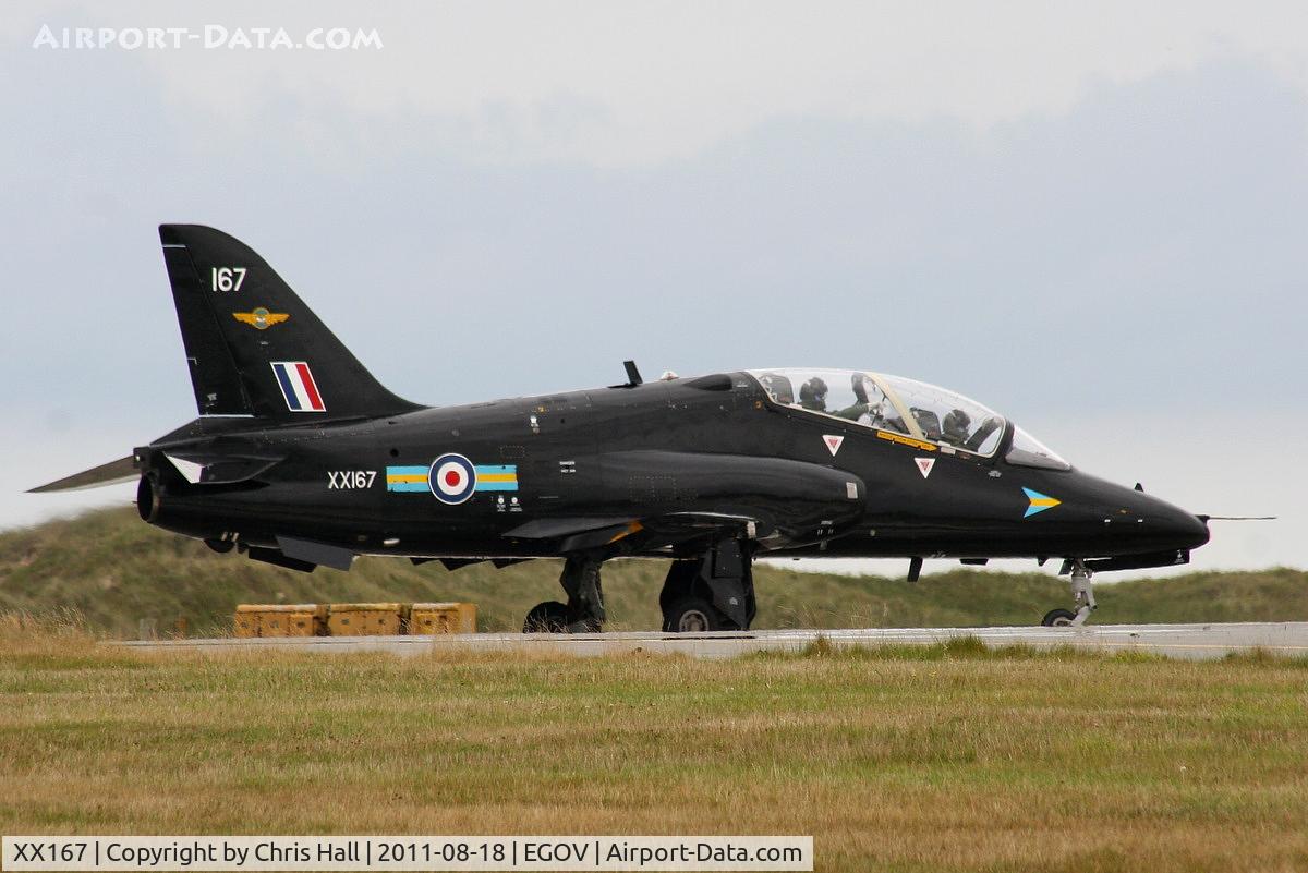 XX167, 1977 Hawker Siddeley Hawk T.1 C/N 014/312014, RAF 208(R) Sqdn