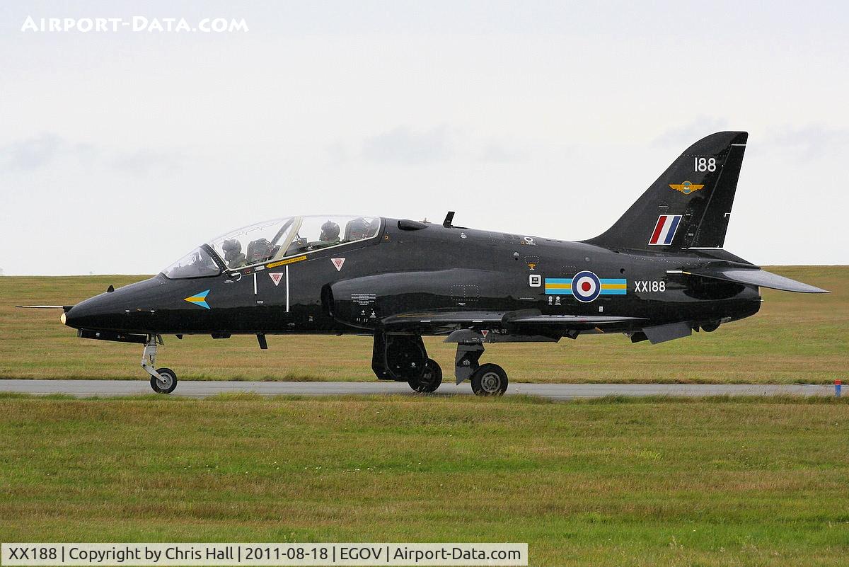 XX188, 1977 Hawker Siddeley Hawk T.1A C/N 035/312035, RAF 208(R) Sqdn