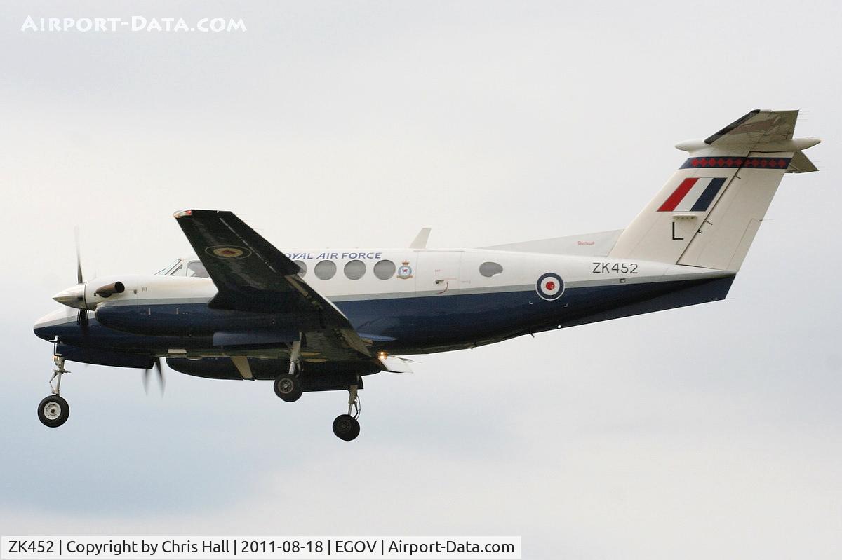 ZK452, 2003 Raytheon B200 King Air C/N BB-1832, RAF 3FTS / 45(R) Sqn