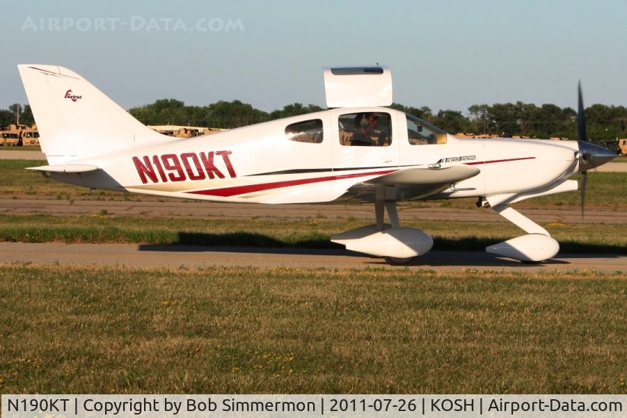 N190KT, 2003 Team Tango Foxtrot C/N F003, Departing Airventure 2011.
