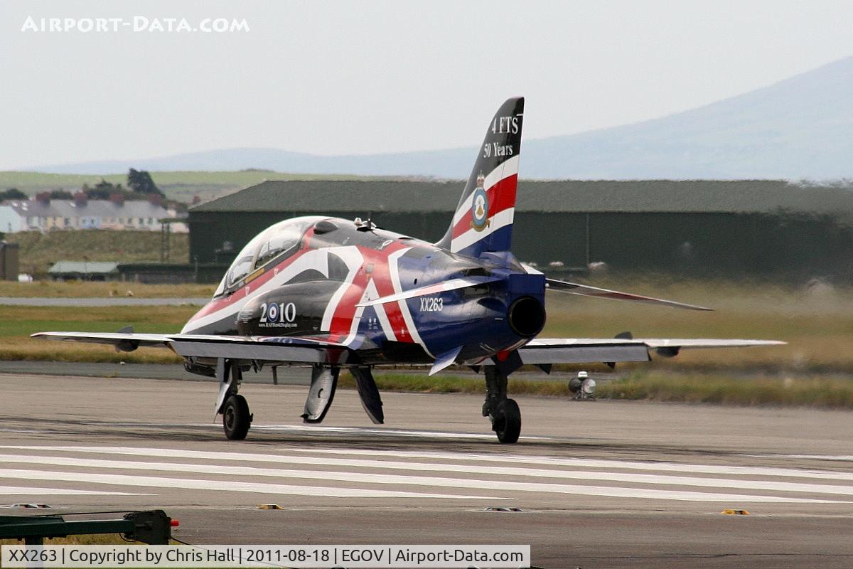 XX263, 1978 Hawker Siddeley Hawk T.1A C/N 099/312099, Still wearing the 2010 Display markings