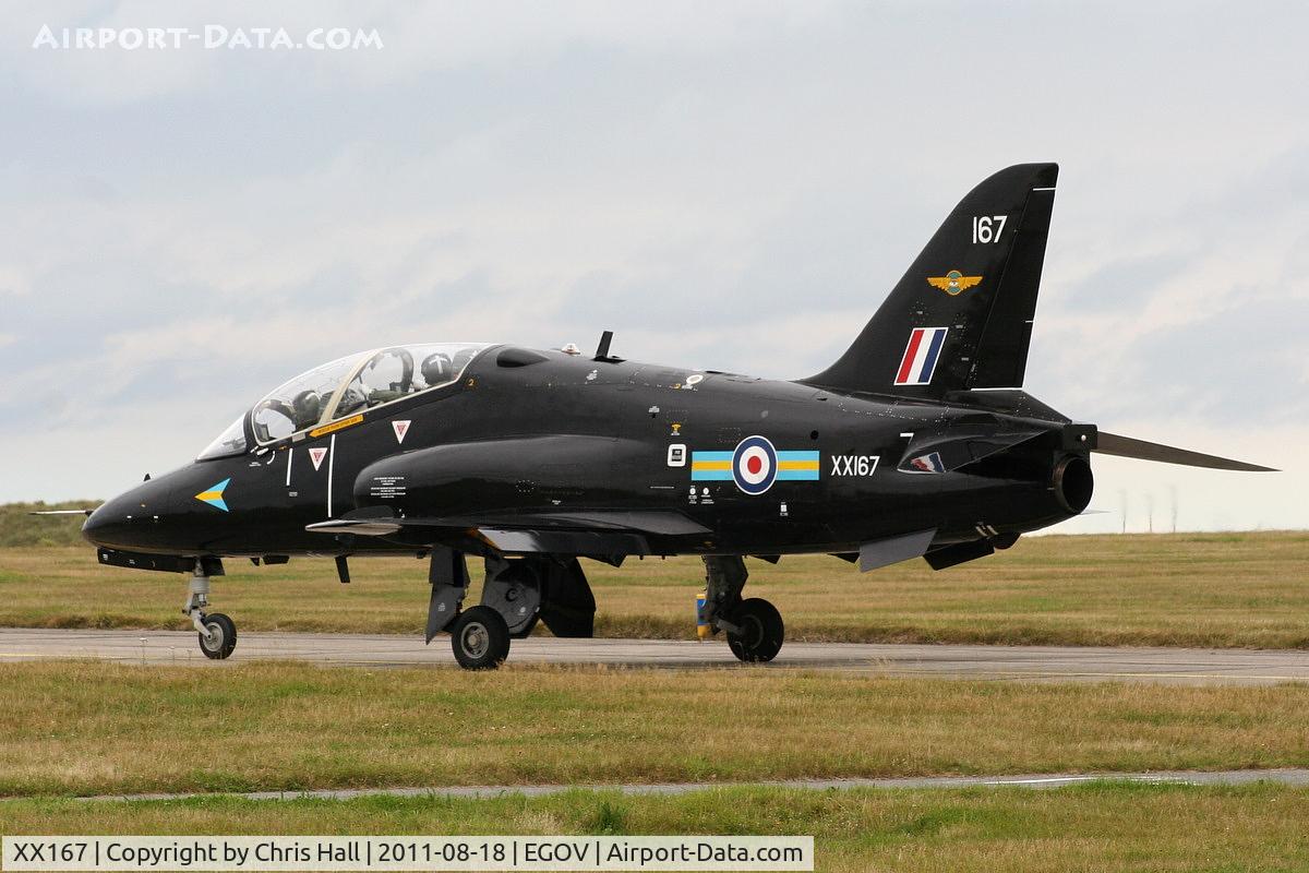 XX167, 1977 Hawker Siddeley Hawk T.1 C/N 014/312014, RAF 208(R) Sqdn