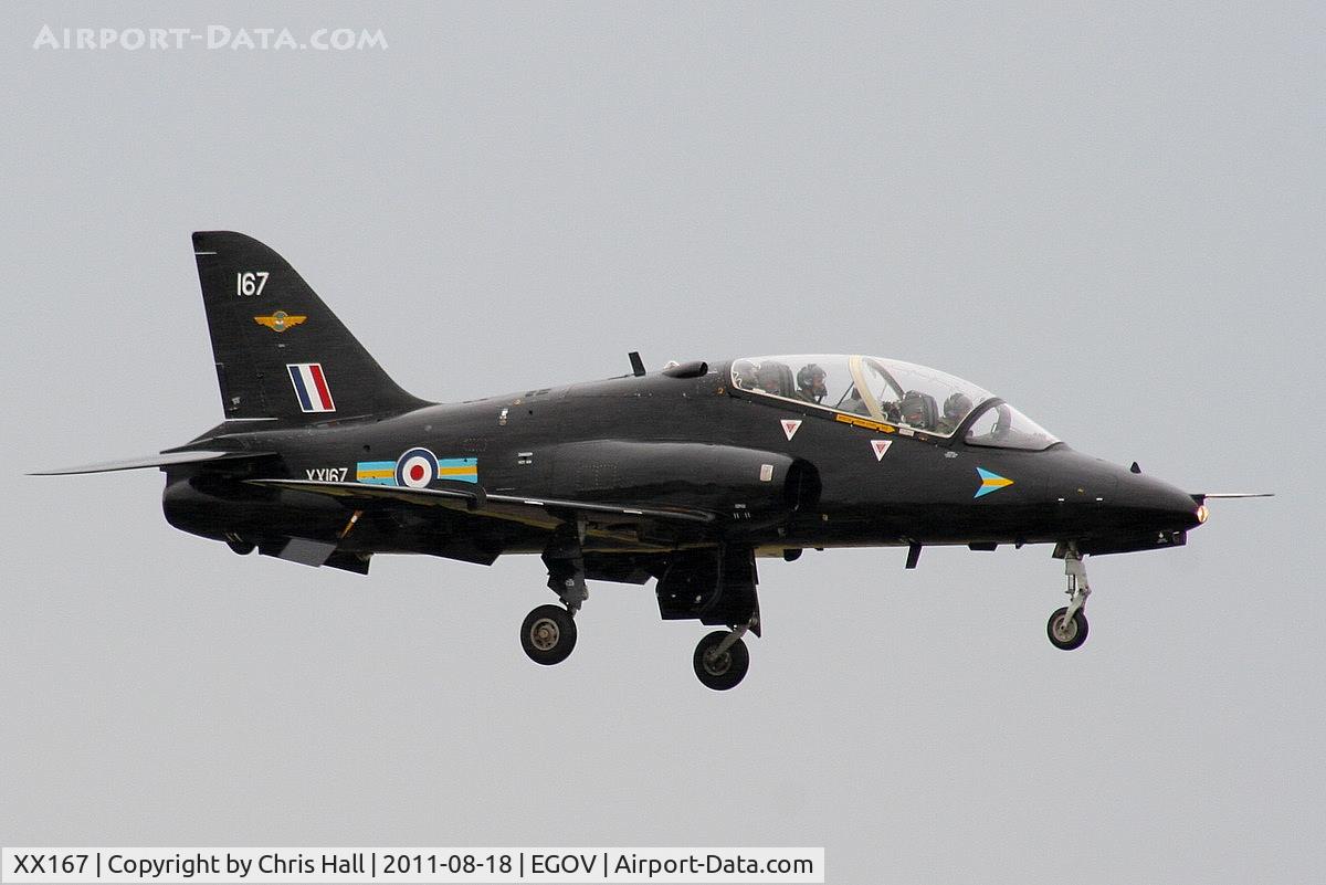 XX167, 1977 Hawker Siddeley Hawk T.1 C/N 014/312014, RAF 208(R) Sqdn