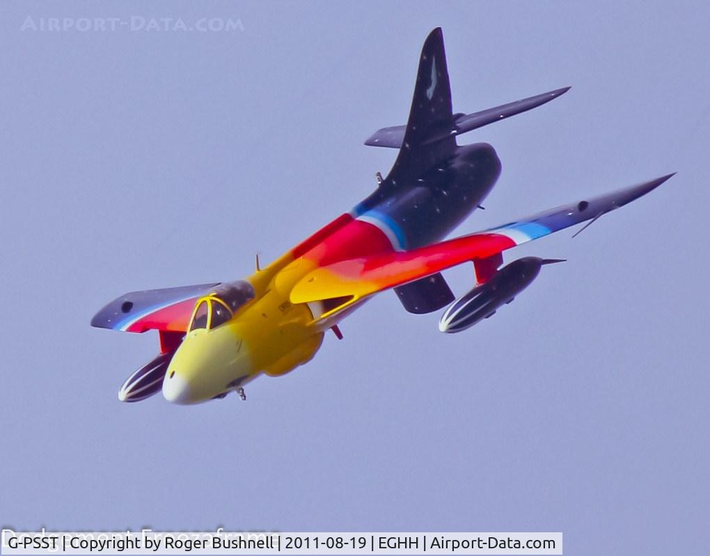 G-PSST, 1959 Hawker Hunter F.58A C/N HABL-003115, Known as Miss Demeanour The Hunter was at the bournemouth Airshow