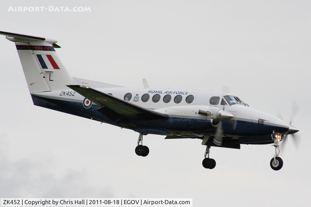 ZK452, 2003 Raytheon B200 King Air C/N BB-1832, RAF 3FTS / 45(R) Sqn